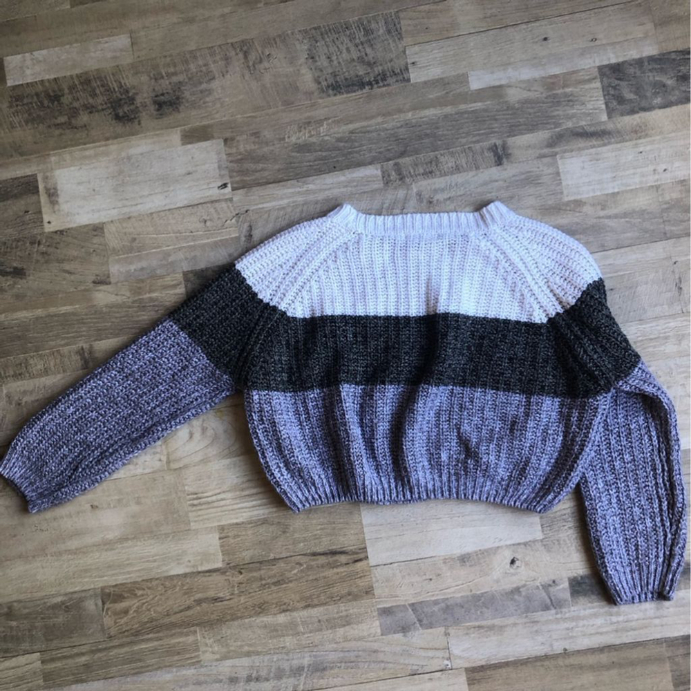 Streetwear Society cropped knit pullover sweater size Large Grunge Comfy - Picture 5 of 5